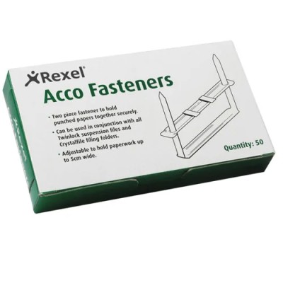 FILING FASTENER METAL 8 CM 70850 1X50 TWINLOCK/ACCO