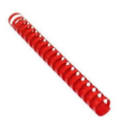 SPIRAL PLASTIC A4 21R 1X50 32 MM RED ATLAS