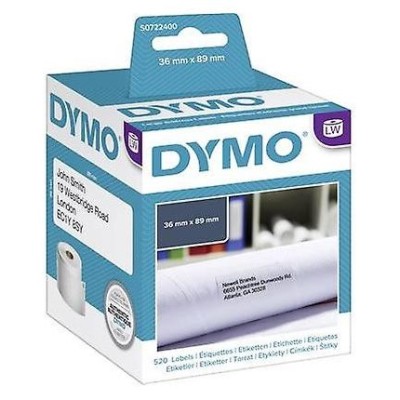 LABEL ROLL ADDRESS 89X36MM 2X260 DYMO 99012