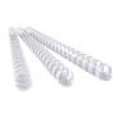 SPIRAL PLASTIC A4 21R 1X100 6MM WHITE FIS