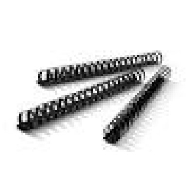 SPIRAL PLASTIC A4 21R 1X100 8 MM BLACK FIS