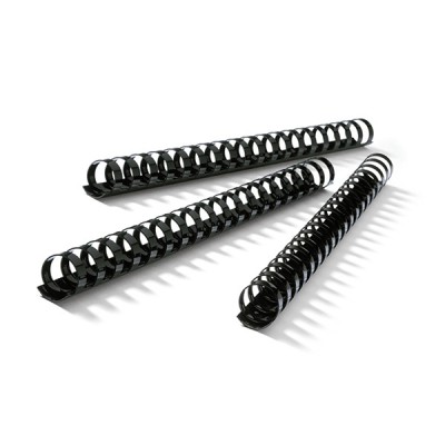 SPIRAL PLASTIC A4 21R 1X100 19 MM BLACK FIS