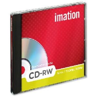 CD RE WRITABLE 1X-4X700MB 80MIN IMATION