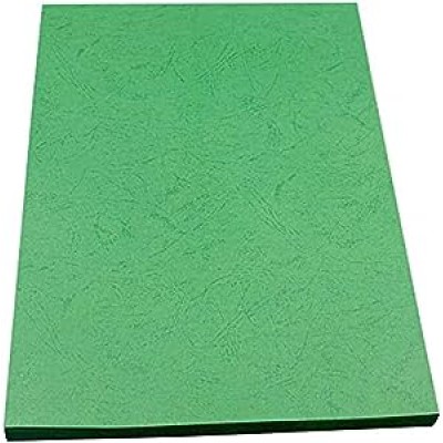 BINDING COVER A4 300 GSM 1X100 LEATHERGRAIN GREEN PAULI