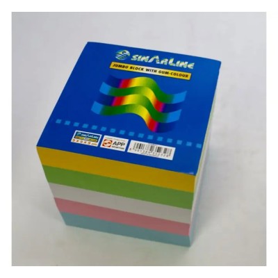 PAPER BLOCK 9X9 COLOUR GUMMED 800S 8641 SINARLINE