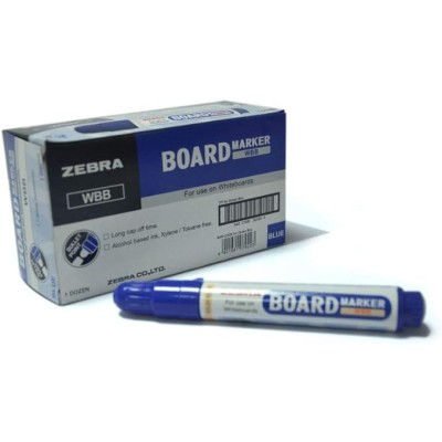 MARKER WHITE BOARD FINE BLUE WBB 1X12 ZEBRA