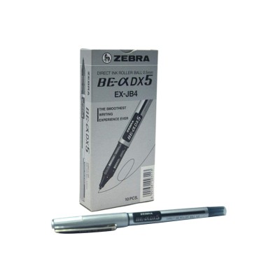 PEN HI TECH   ZEBRA 0.5 DX5 1X10 BLACK