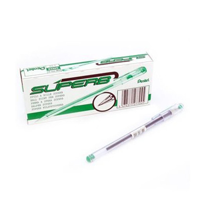 BALL PEN BK77 SUPERB 0.7 GREEN 1X12 PENTEL