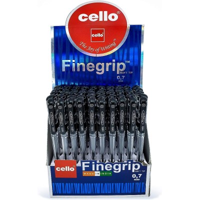 BALL PEN FINE GRIP CELLO 1X50 BLACK