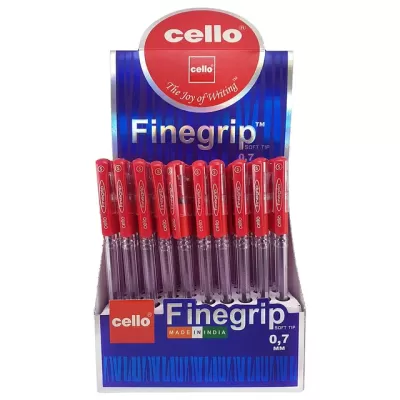 BALL PEN FINE GRIP CELLO 1X50 RED