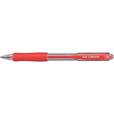 BALL PEN LAKNOCK  FINE  UNI 0.7 RETRACTABLE 1X12 RED