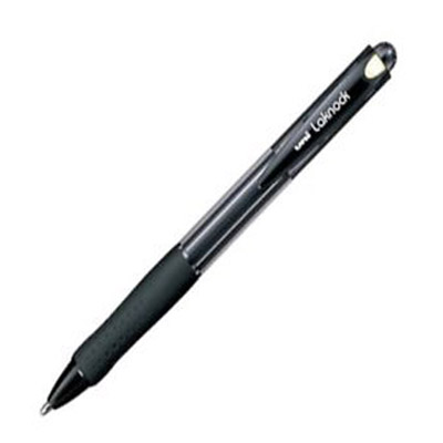 BALL PEN LAKNOCK   MEDIUM 1.0 RETRACTABLE 1X12 BLACK