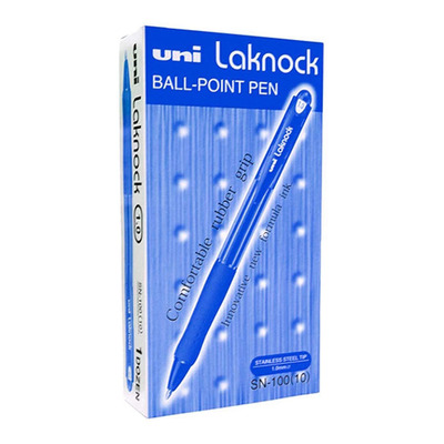 BALL PEN LAKNOCK  MEDIUM 1.0 RETRATQBLE 1X12  BLUE