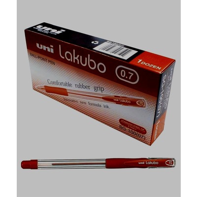 BALL PEN LAKUBO FINE 0.7 UNI 1X12 RED