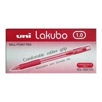 BALL PEN LAKUBO MEDIUM 1.0 UNI 1X12  RED