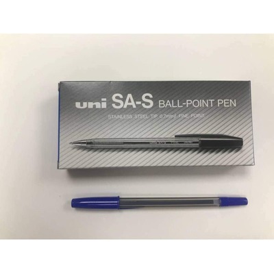 BALL PEN SAS FINE 0.7 UNI 1X12 BLUE