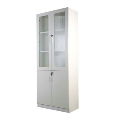 CABINET WOODEN WHITE 80X40 CMS HEIGHT 200 CMS GLASS DOOR 