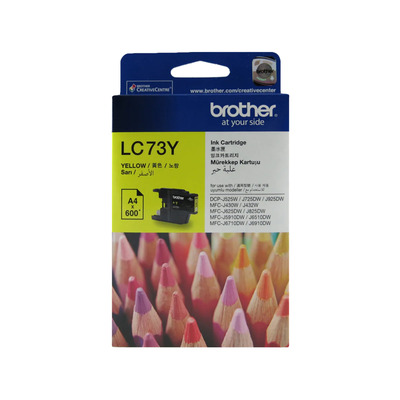 CARTRIDGE INKJET BROTHER LC73 DCPJ525/MFC625 YELLOW