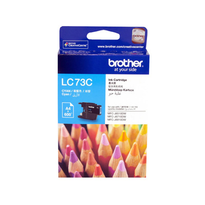 CARTRIDGE INKJET BROTHER LC73 DCPJ525/MFCJ625 CYAN