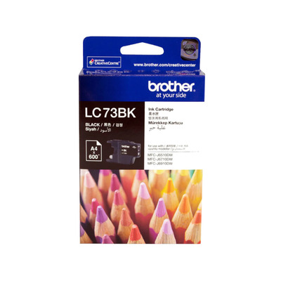 CARTRIDGE INKJET BROTHERLC73 DCPJ525/MFCJ625 BLACK