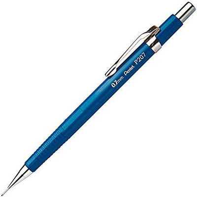 CLUTCHPENCIL 0.7MM PENTEL P207 BLUE BODY