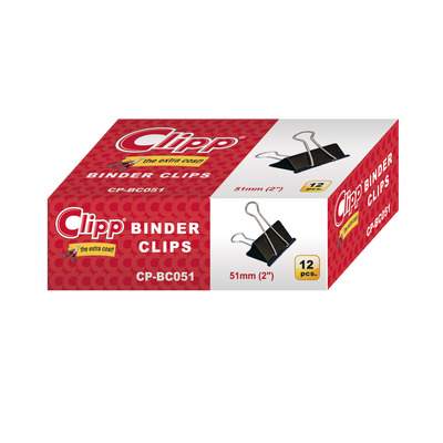 Binder clips 51mm (2") 1X12