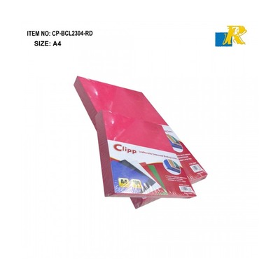 Cover Leatherette A4 1X100 Red