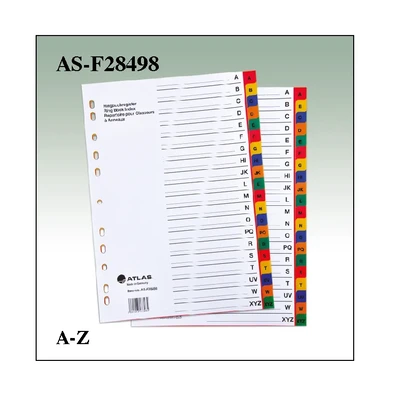 DIVIDER PP COLOUR A-Z  F28498 ATLAS