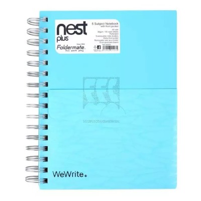 5 Subject Notebook A5 150 sheets Pastel Col NP