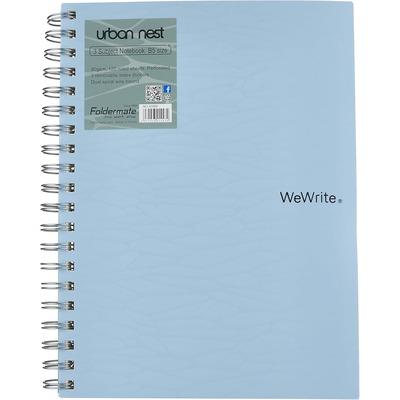 3 Subject Notebook B5 120 sheets Pastel Col UN