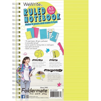 3 Subject Notebook A5 120 sheets Reg Col WW