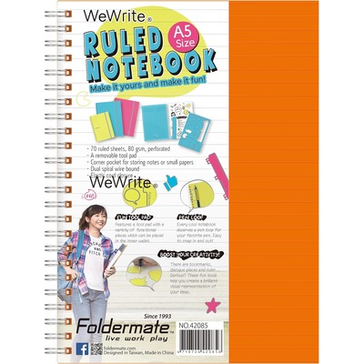 1 Subject Notebook A5 70 sheets Pastel Col WW