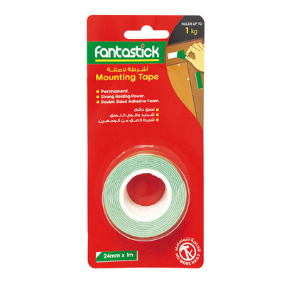 Mounting Tape 1"x1m Box 24 rolls Fantastick M241N