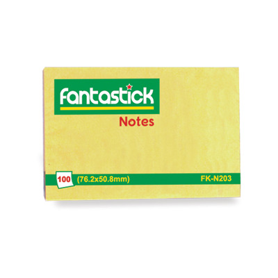 Stick Notes 2x3" Yellow Fantastick N203