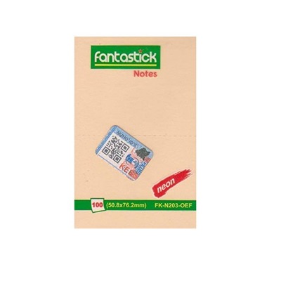 Stick Notes 2x3" Fluor. Orange Fantastick N203-OEF