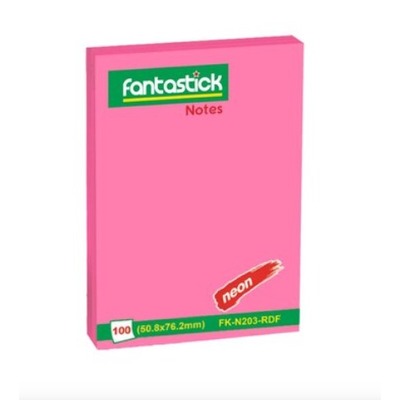 Stick Notes 2x3" Fluor. Red Fantastick N203-RDF