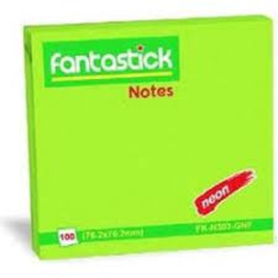 Stick Notes 3"x3" Green Fantastick N303-GN