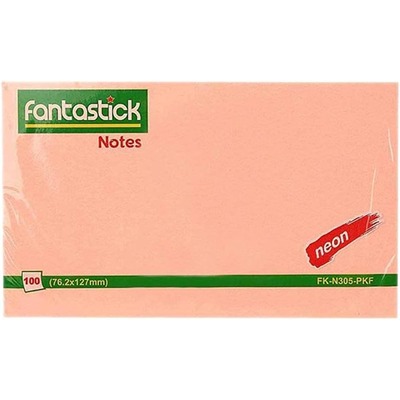 Stick Notes 3x5" Fluor. Pink Fantastick N305-PKF