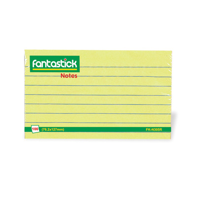 Stick Notes 3x5" Ruled Fantastick N305R