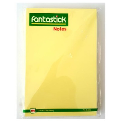 Stick Notes 4x6" Yellow Fantastick N406