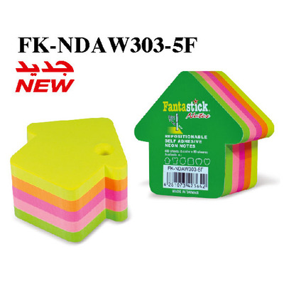 Stick Notes Fluor 5col Arrow Fantastick NDAW303-5F