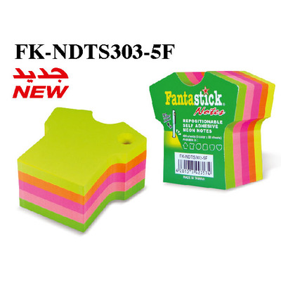 Stick Notes Fluor 5col Tshirt Fantastick NDTS303-5F