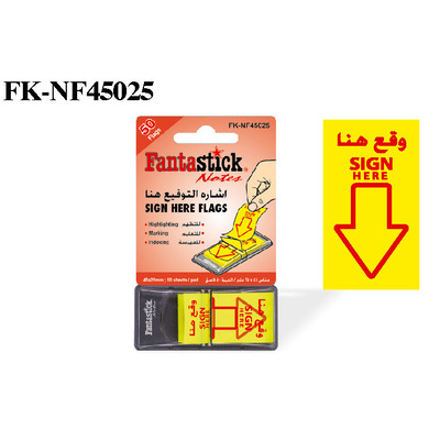 Sign Here Flags 45x25mm BX 24BLS Fantastick NF45025