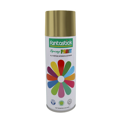 Spray Paint Acrylic 400 ml Bright Gold Fantastick SP-AC400-GDB X 12