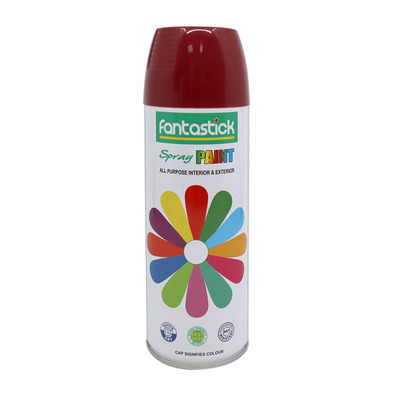 Spray Paint Acrylic 400 ml Maroon Fantastick SP-AC400-MN X 12