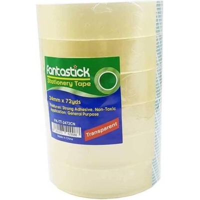 Tape 1"X72yds Clear Pk 6rolls Fantastick FK-TT-2472CN