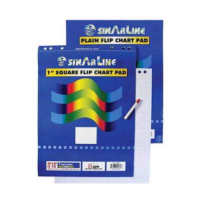 FLIP CHART PAD A1 PLAIN  25 SHEETS SINARLINE PER PIECE