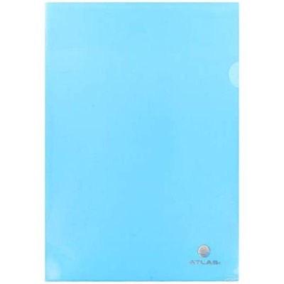 FOLDR PLASTIC  A4 CLEAR BLUE 31421 ATLAS 1X12