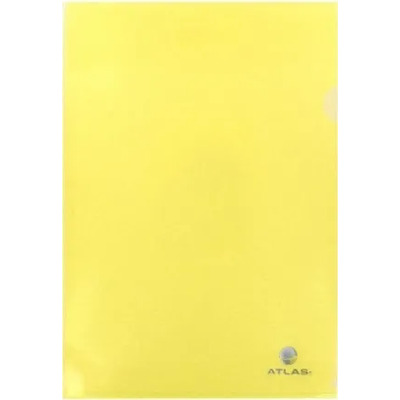 FOLDER PLASTIC A4 TRANSPARENT YELLOW 1X12 ATLAS