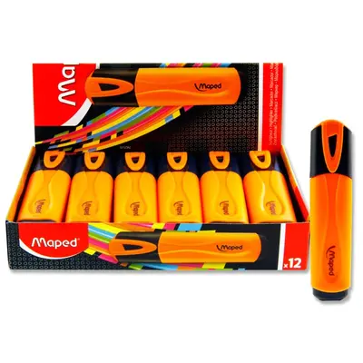 HIGHLIGHTER FLUORESCENT ORANGE 1X12 MAPED 